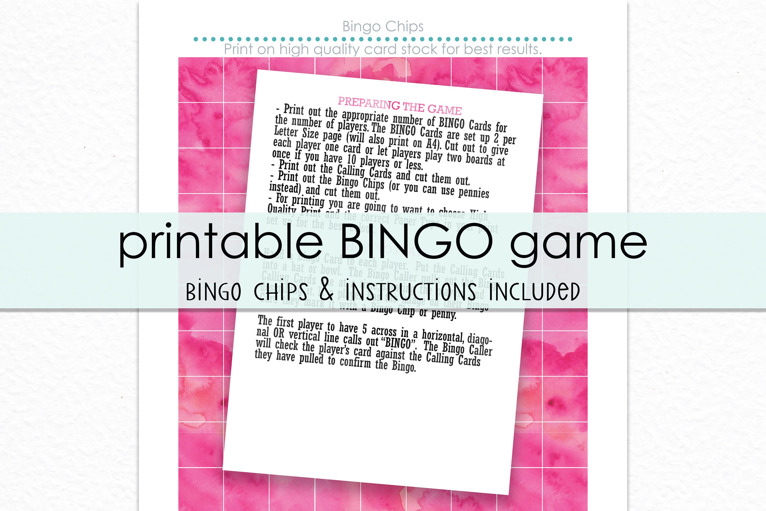 Mermaid Bingo Printable Game Printable Mermaid Birthday - Etsy