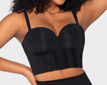 Sntchx Convertible Non-Slip Full Coverage Strapless Bustier 42H