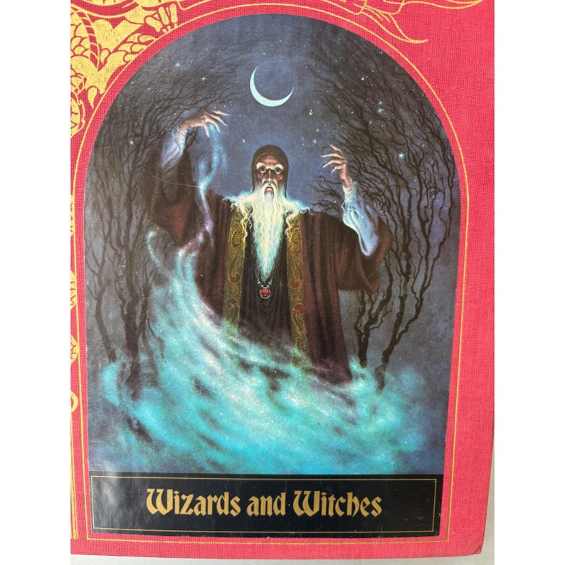 Zauberer und Hexen Die Zauberhafte Welt Zeit-Lebens Bücher 1984 Hardcover Rot Gold Bild 2