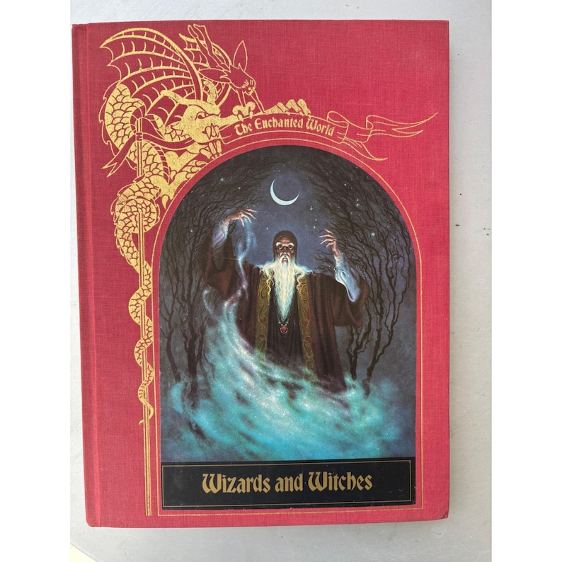 Zauberer und Hexen Die Zauberhafte Welt Zeit-Lebens Bücher 1984 Hardcover Rot Gold Bild 1