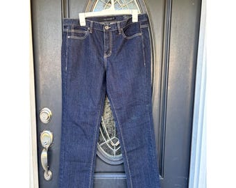 Calvin Klein Jeans Damen 31/12 Skinny Dark Wash Indigo Stretch Denim Jeans