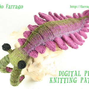 Anomalocaris Knit Toy Pattern, Prehistoric Primordial Beast Softie, Knit Amigurumi Pattern PDF Instant Digital Download image 2