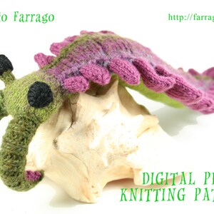 Anomalocaris Knit Toy Pattern, Prehistoric Primordial Beast Softie, Knit Amigurumi Pattern PDF Instant Digital Download image 5