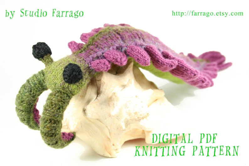 Anomalocaris Knit Toy Pattern, Prehistoric Primordial Beast Softie, Knit Amigurumi Pattern PDF Instant Digital Download image 5