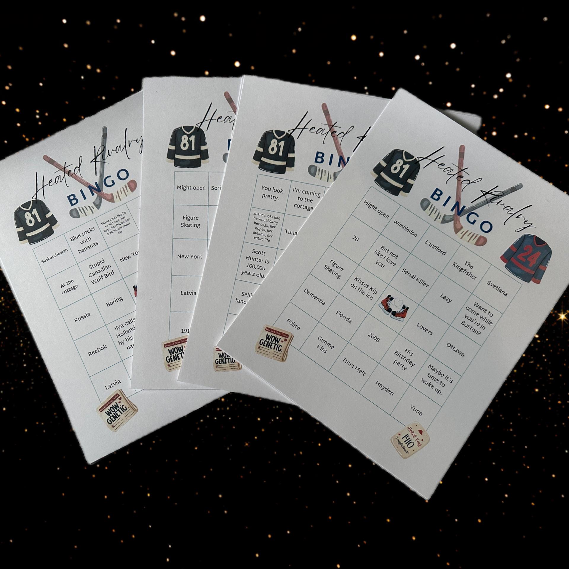 Heated Rivalry Trivia Questions Pdf Heated Rivalry Bingo Trivia Game - Etsy