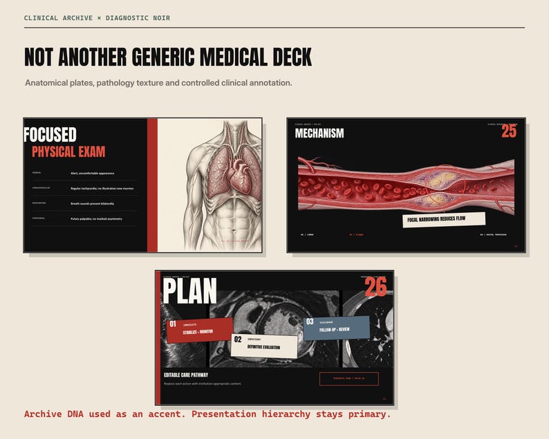 Medical Case Study Powerpoint Template, Clinical Brutalist Presentation ...