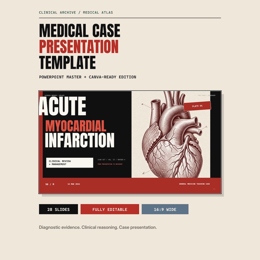 Medical Case Study Powerpoint Template, Clinical Brutalist Presentation ...