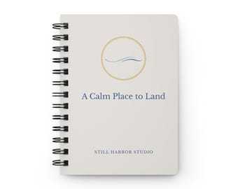 A Calm Place to Land - Lined Journal for Anxiety – Minimalist Writing, Quiet Reflection