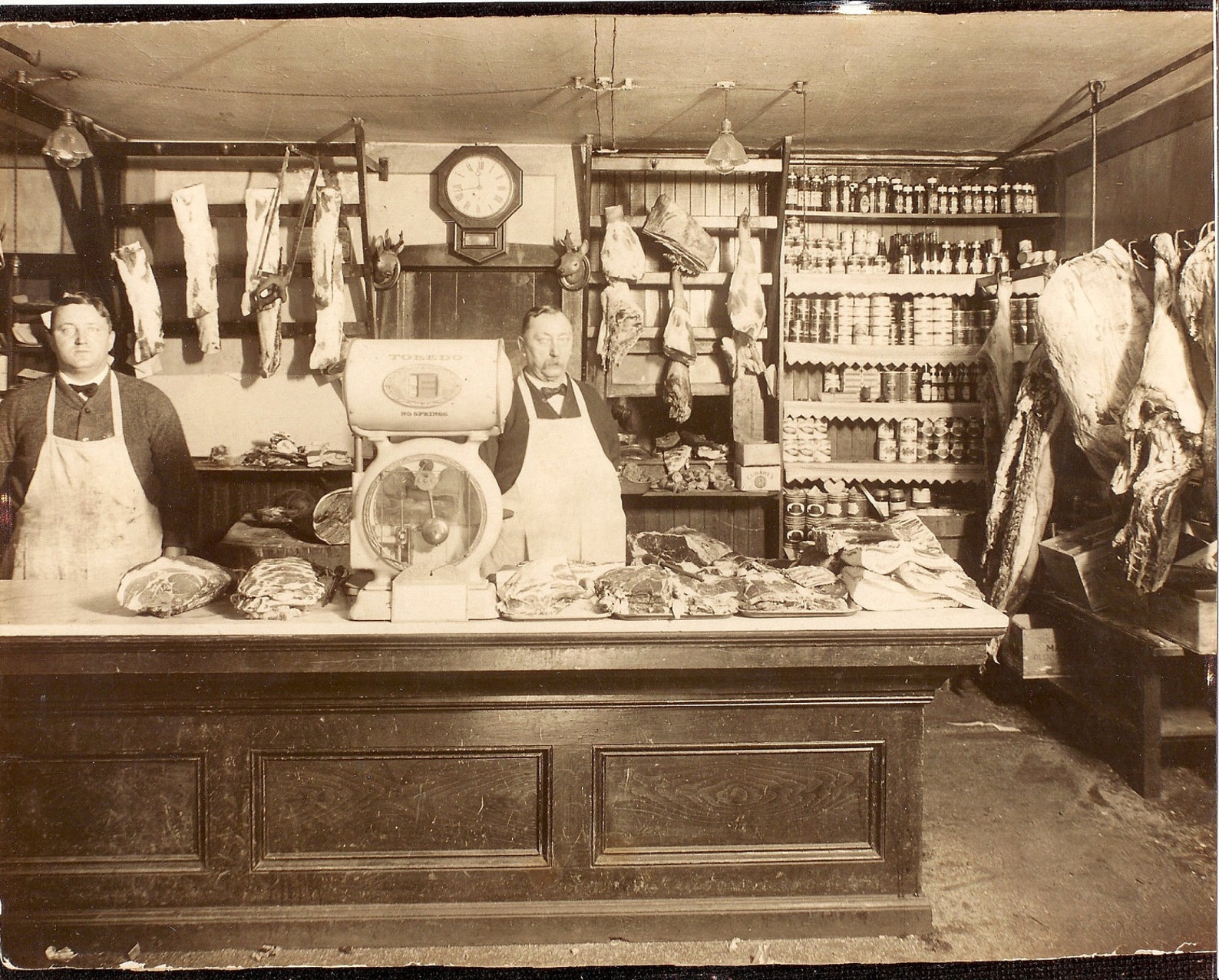 Photo Old Butcher Shop Copy of 1800s Photo Etsy