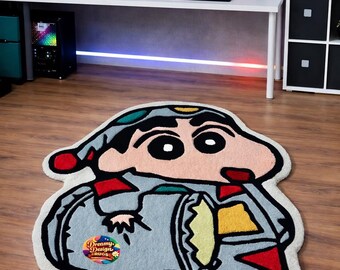 Handmade Tufted Rug – Cartoon Kid Character Playroom Carpet