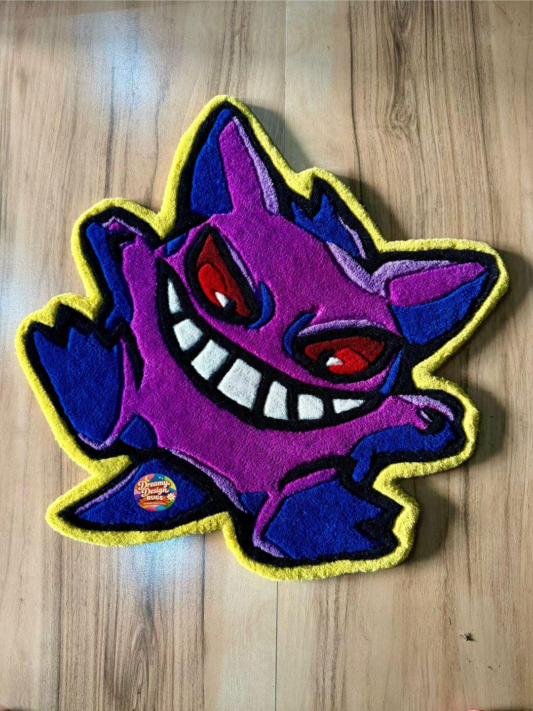Handmade Tufted Monster Rug – Purple Spooky Cartoon Carpet - Etsy