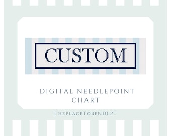 Custom Name - digital needlepoint chart