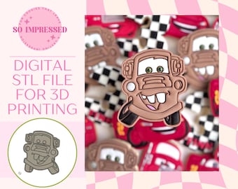 Mater Cars Cookie Stamp STL FILE (3D Printing Digital Download)