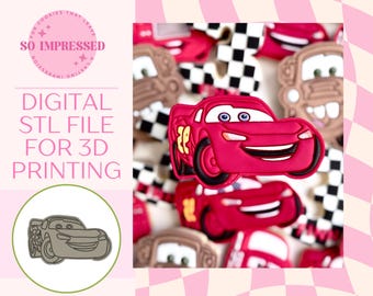 Red Character Cars Cookie Stamp STL FILE (3D Printing Digital Download)