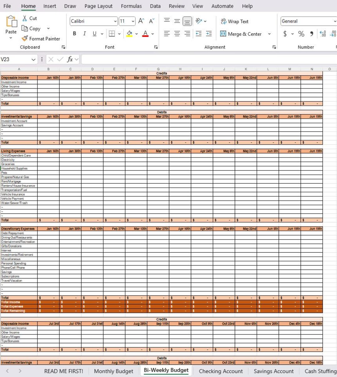 Simple Budgeting Templates Orange Bundle Pack - Etsy