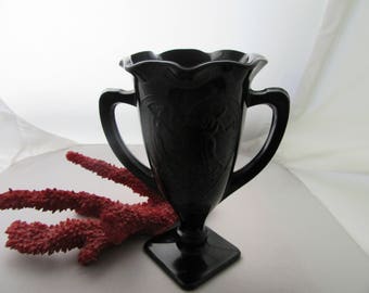 Vintage LE Smith Black Purple Amethyst Dancing Girls Loving Cup