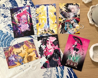 HONKAI STAR RAIL / Postal brillante / Impresión pequeña 4x6 / 6 diseños
