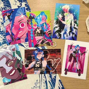ARCANE / JINX / Postal brillante / Impresión pequeña 4x6 / 6 diseños imagen 1