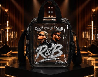 R&B Tour Clear Crossbody Bag, Stadium Approved PVC Handbag, Breezy Bowl XX Fan Bag