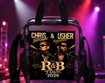 R&B Tour Clear Crossbody Bag, Stadium Approved PVC Handbag, Breezy Bowl XX Fan Bag