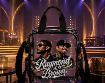 Sac bandoulière transparent pour tournées R&B, sac à main en PVC homologué pour les stades, sac pour supporter Breezy Bowl XX