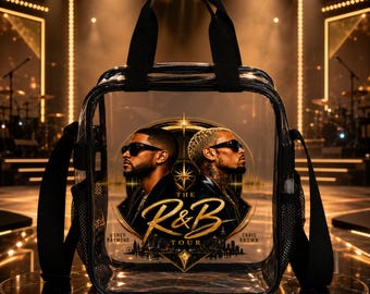 R&B Tour Clear Crossbody Bag, Stadium Approved PVC Handbag, Breezy Bowl XX Fan Bag