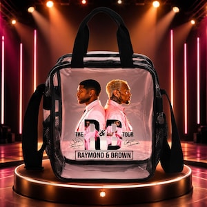 R&B Tour Clear Crossbody Bag, Stadium Approved PVC Handbag, Breezy Bowl XX Fan Bag