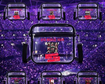 Sac de concert transparent ARIRANG personnalisé, sac à main à bandoulière approuvé pour les stades BTS (PVC imperméable)