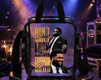 Rod Wave "Don't Look Down" Tour Clear Concert Bag, Stadium Approved Crossbody (Waterproof PVC)