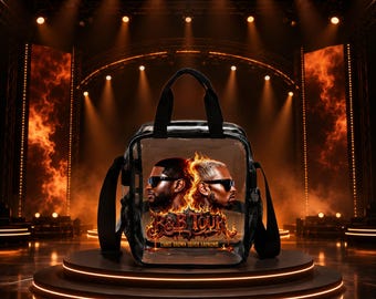 Sac à bandoulière transparent R&B Tour, sac à main en PVC approuvé par les stades, sac de fan Breezy Bowl XX
