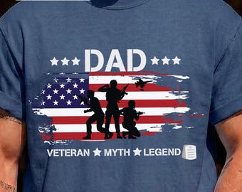 Komfort Colors® Veteran Legend Shirt für stolze amerikanische Väter, Dad Vet Shirt