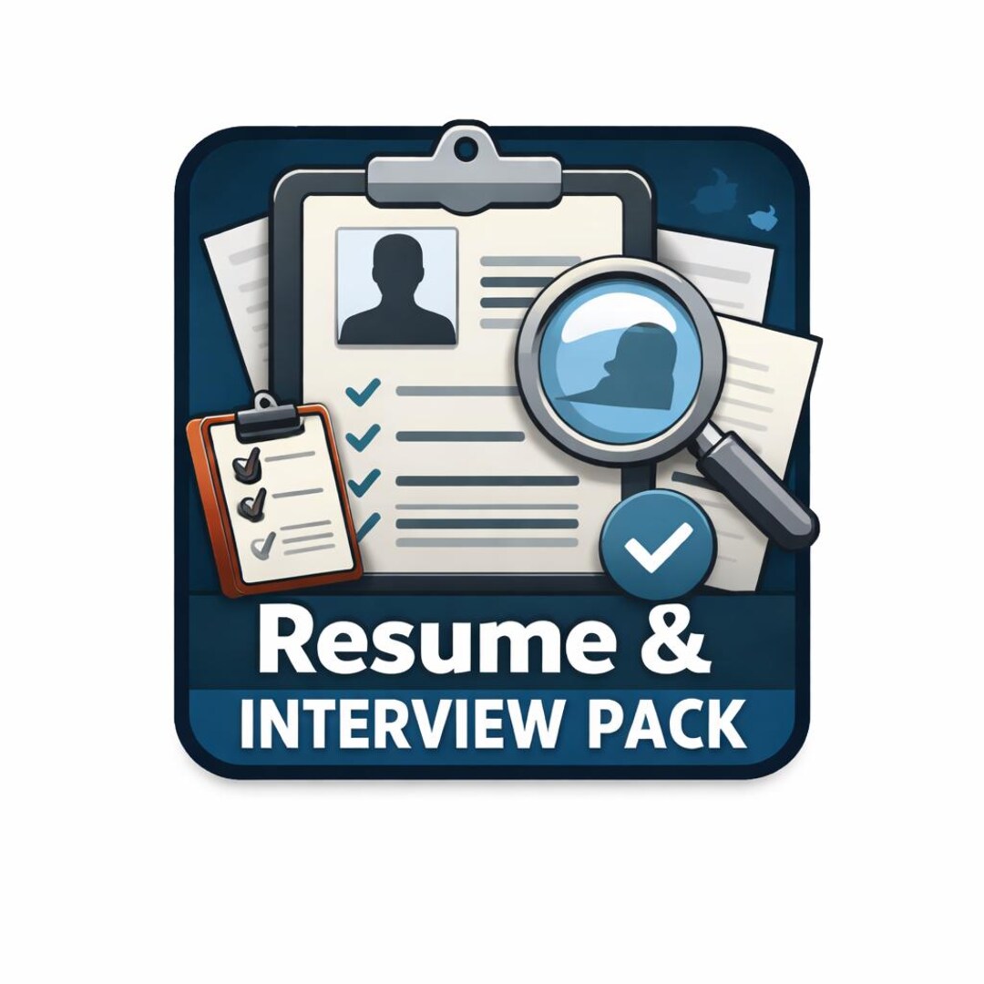 Interview Pack Designs Pilot Resume & Interview Pack - Etsy