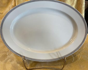 HEINRICH & Co Selb Bavaria "Grekisk nyckel" 30 cm fat vit