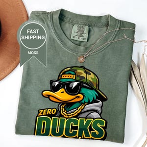 Zero Ducks Given T-shirt | Funny Sarcastic Graphic Tee