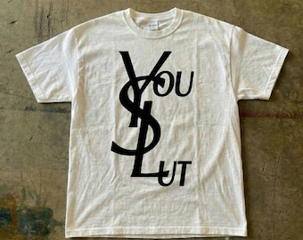 Y2K YSL Slogan Tee | Funny Retro Logo T-Shirt