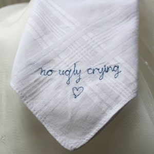 Wedding favour No Ugly Crying Handkerchief