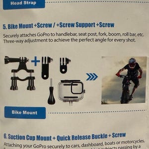 GoPro Hero 9 Black Accessory Bundle, 14 Piece Kit, Waterproof Chest Strap NWT image 4