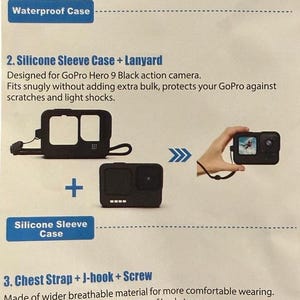 GoPro Hero 9 Black Accessory Bundle, 14 Piece Kit, Waterproof Chest Strap NWT image 3