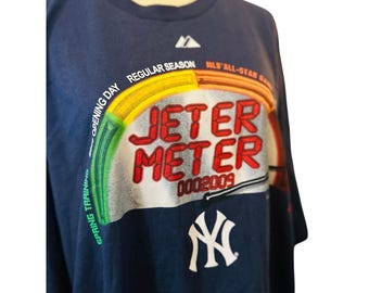 Jeter 2009 Vintage Collectible "Jeter Meter" Tee, Size 2XL, New York Yankees