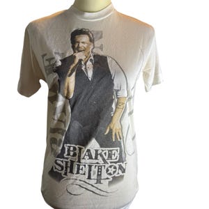 Blake Shelton 2013 Ten Times Crazier Tour-konserttröja, Countrymusik, Medium