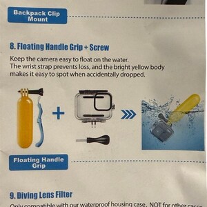 GoPro Hero 9 Black Accessory Bundle, 14 Piece Kit, Waterproof Chest Strap NWT image 5