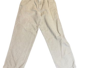 Pantalones holgados vintage de tejido gofre Territory Ahead, color piedra, talla mediana para hombre
