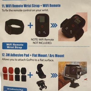 GoPro Hero 9 Black Accessory Bundle, 14 Piece Kit, Waterproof Chest Strap NWT image 6