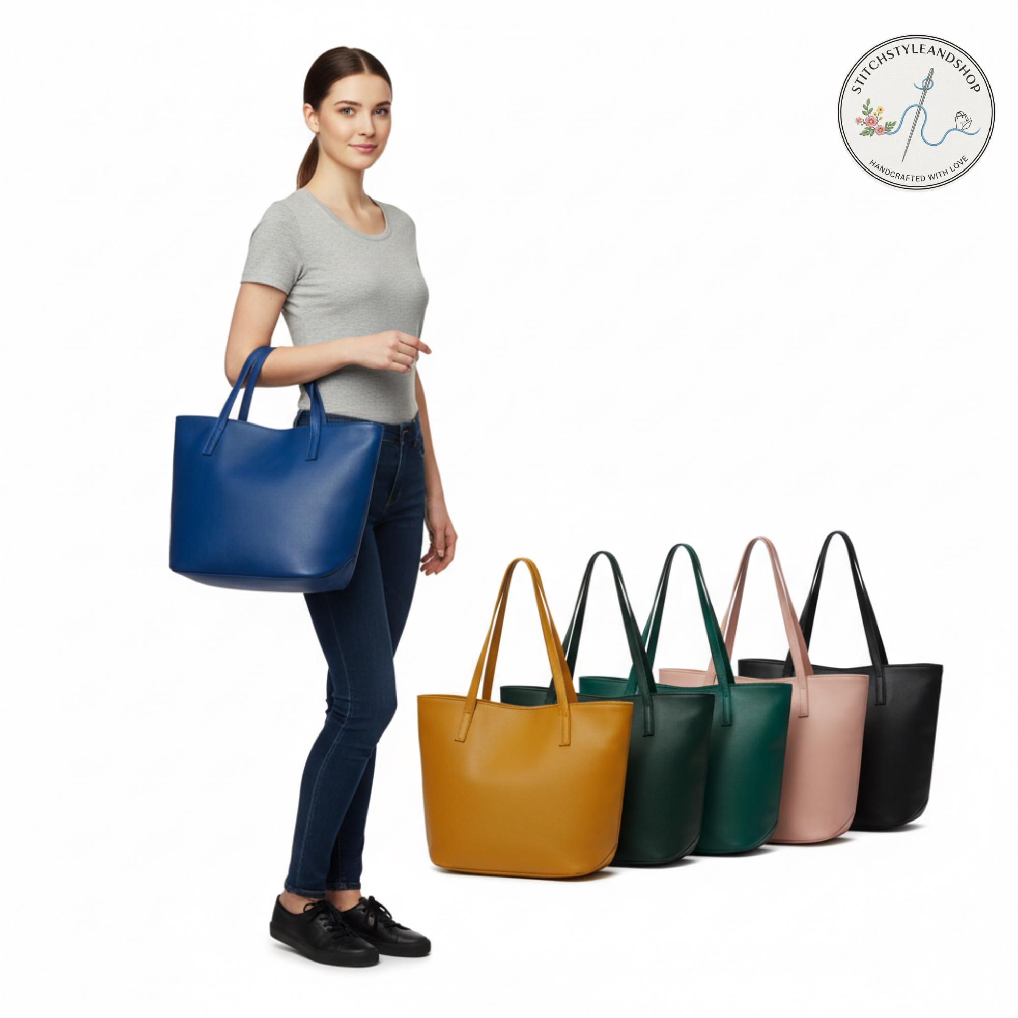 Aura Carry Tote Bag Sewing Pattern PDF, Bow Tote Pattern, A4 A0 US ...