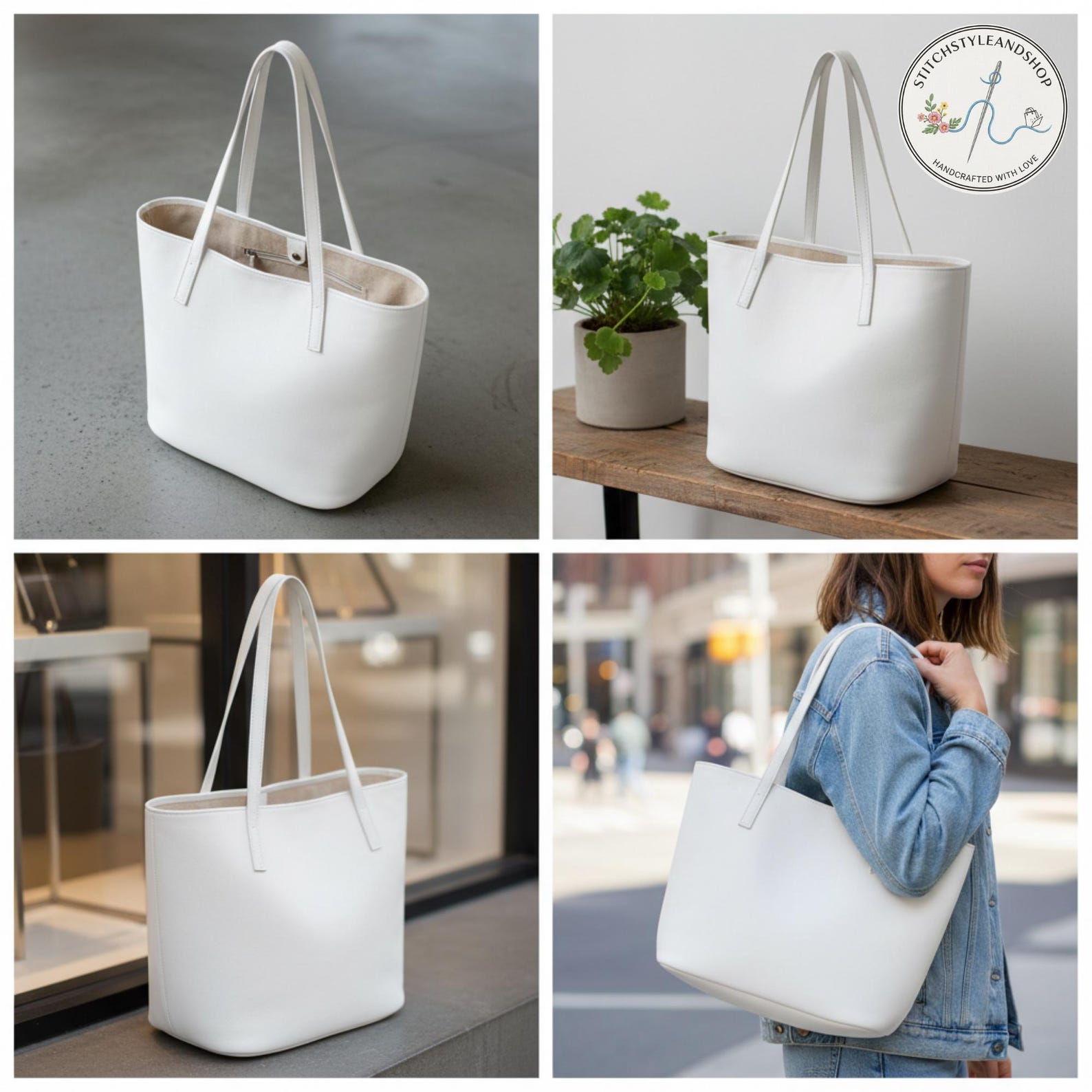 Aura Carry Tote Bag Sewing Pattern PDF, Bow Tote Pattern, A4 A0 US ...