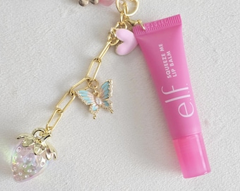 Elf Lip Balm Charm: Strawberry, Spring, Red, Pink