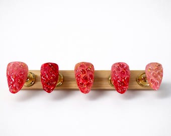 Handmade 3D Strawberry Press-On Nails | Nail By Star