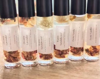 Natural Perfume oils Infused with Pure Essential oils.
