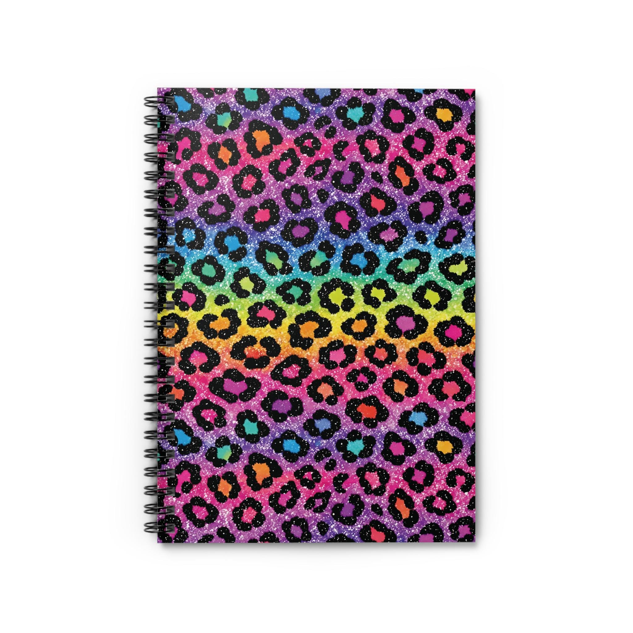 Rainbow Leopard Print Spiral Notebook | Ruled Journal - Etsy