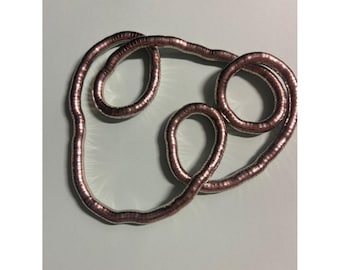 Metallic Silver Coil Statement Necklace - Women's Accessory Le Twist